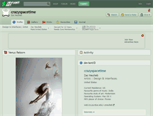 Tablet Screenshot of crazyspacetime.deviantart.com