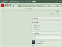 Tablet Screenshot of jasralove.deviantart.com