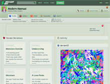 Tablet Screenshot of modern-maenad.deviantart.com