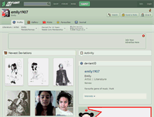 Tablet Screenshot of emily1907.deviantart.com