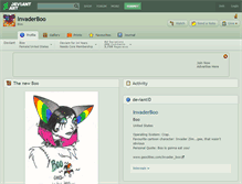 Tablet Screenshot of invaderboo.deviantart.com