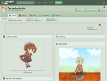 Tablet Screenshot of decemberbullet.deviantart.com