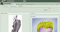 Desktop Screenshot of biomechanoid56.deviantart.com