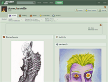 Tablet Screenshot of biomechanoid56.deviantart.com