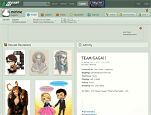 Tablet Screenshot of mirime.deviantart.com