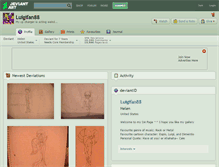 Tablet Screenshot of luigifan88.deviantart.com