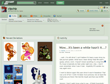 Tablet Screenshot of clipchip.deviantart.com