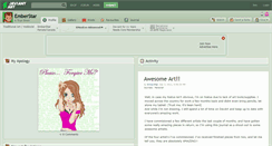Desktop Screenshot of emberstar.deviantart.com