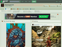 Tablet Screenshot of choronzon333.deviantart.com