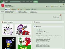 Tablet Screenshot of porcubear.deviantart.com