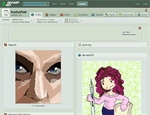 Tablet Screenshot of kustushoe.deviantart.com