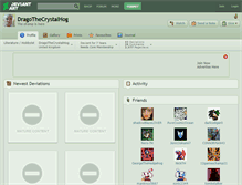 Tablet Screenshot of dragothecrystalhog.deviantart.com