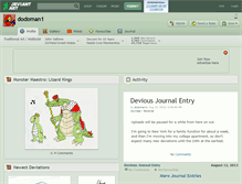 Tablet Screenshot of dodoman1.deviantart.com