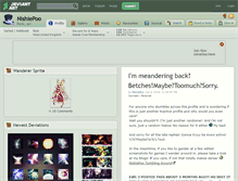 Tablet Screenshot of nishiepoo.deviantart.com