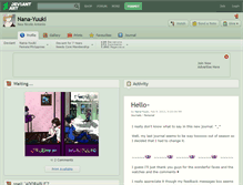 Tablet Screenshot of nana-yuuki.deviantart.com