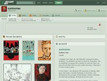 Tablet Screenshot of eyelessmax.deviantart.com