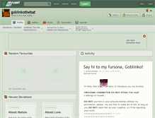 Tablet Screenshot of goblinkothebat.deviantart.com