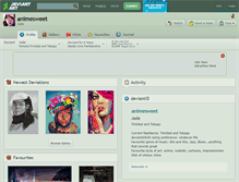 Tablet Screenshot of animesweet.deviantart.com