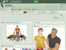 Tablet Screenshot of ladytalon1.deviantart.com
