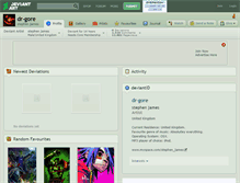 Tablet Screenshot of dr-gore.deviantart.com