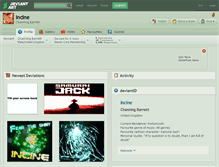 Tablet Screenshot of incine.deviantart.com