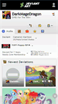 Mobile Screenshot of darkmagedragon.deviantart.com