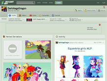 Tablet Screenshot of darkmagedragon.deviantart.com
