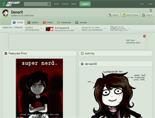 Tablet Screenshot of denorii.deviantart.com