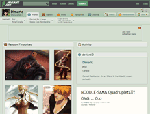 Tablet Screenshot of dimeric.deviantart.com
