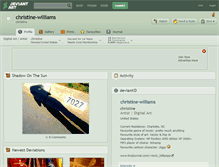 Tablet Screenshot of christine-williams.deviantart.com
