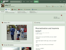 Tablet Screenshot of neko117.deviantart.com