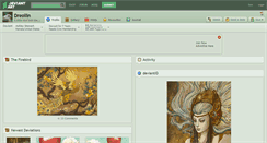 Desktop Screenshot of dreoilin.deviantart.com