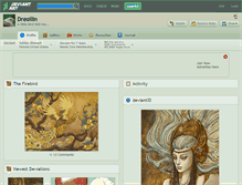 Tablet Screenshot of dreoilin.deviantart.com