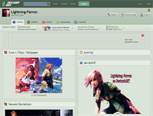 Tablet Screenshot of lightning-farron.deviantart.com