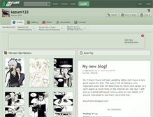 Tablet Screenshot of kazumi123.deviantart.com