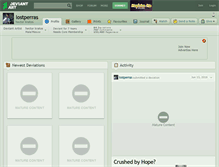 Tablet Screenshot of lostperras.deviantart.com