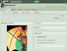 Tablet Screenshot of alphinecentury.deviantart.com