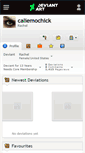 Mobile Screenshot of caliemochick.deviantart.com