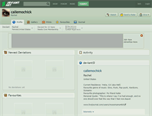 Tablet Screenshot of caliemochick.deviantart.com