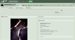 Desktop Screenshot of mademoiselle-lily.deviantart.com