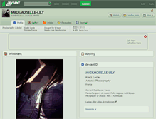 Tablet Screenshot of mademoiselle-lily.deviantart.com