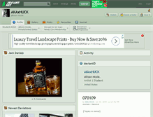 Tablet Screenshot of akaxhuck.deviantart.com
