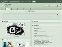 Tablet Screenshot of mefumo333.deviantart.com