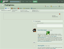 Tablet Screenshot of floatingukuku.deviantart.com