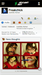 Mobile Screenshot of freakchick.deviantart.com