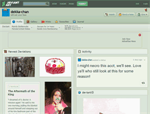 Tablet Screenshot of dekka-chan.deviantart.com