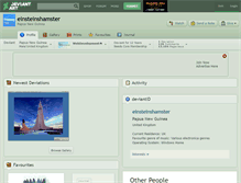 Tablet Screenshot of einsteinshamster.deviantart.com