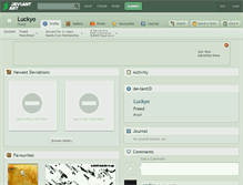 Tablet Screenshot of luckyo.deviantart.com