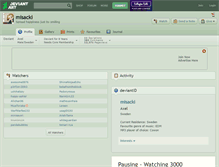 Tablet Screenshot of misacki.deviantart.com
