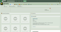 Desktop Screenshot of half-human.deviantart.com